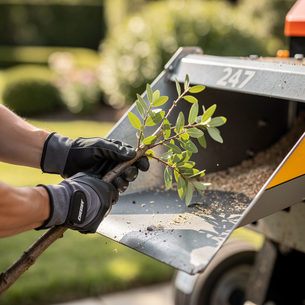 Fidel Hernandez Landscaping LLC professional team providing expert brush chipping and commercial landscaping services in Arlington, TX