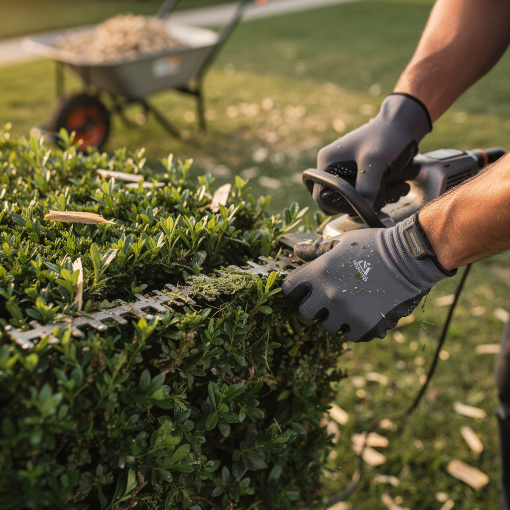 Fidel Hernandez Landscaping LLC professional team providing expert brush chipping and commercial landscaping services in Arlington, TX
